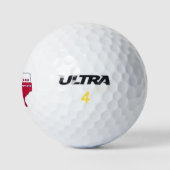 Texas Forever Vlag Kaart Golfballen (Logo)