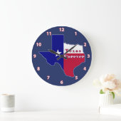 Texas Forever Vlag Kaart Grote Klok (Huis)