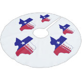 Texas Forever Vlag Kaart Kerstboom Rok (Gekanteld)
