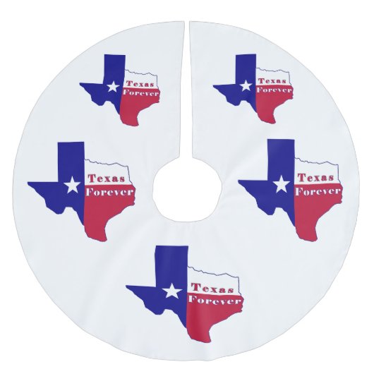 Texas Forever Vlag Kaart Kerstboom Rok (Voorkant)