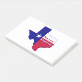 Texas Forever Vlag Kaart Post-it® Notes (Schuin)
