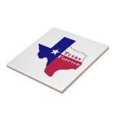Texas Forever Vlag Kaart Tegeltje (Zijkant)