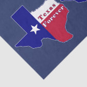 Texas Forever Vlag Kaart Tissuepapier (Detail)