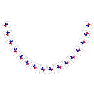 Texas Forever Vlag Kaart Vlaggetjes