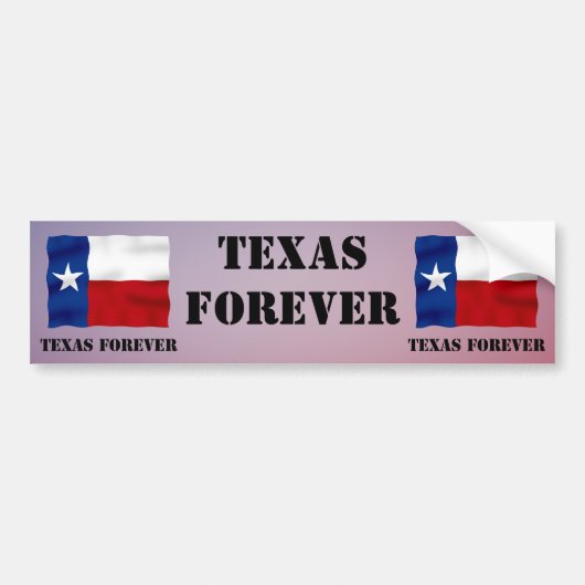 TEXAS FOREVER - Vlagtekst - Multi_Products Bumpersticker (Voorkant)