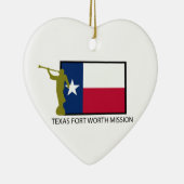 TEXAS FORT WORTH MISSIE LDS CTR KERAMISCH ORNAMENT (Rechts)