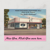 Texas, Frank's restaurant, Schulenburg Briefkaart (Voorkant)