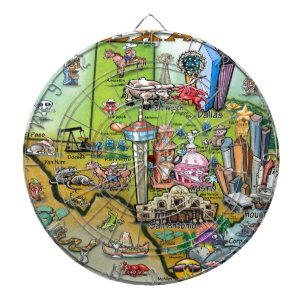 Texas Fun Map Dartbord