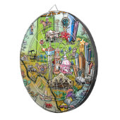 Texas Fun Map Dartbord (Voorkant Rechts)