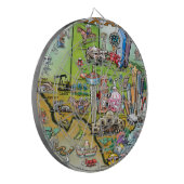 Texas Fun Map Dartbord (Voorkant Links)