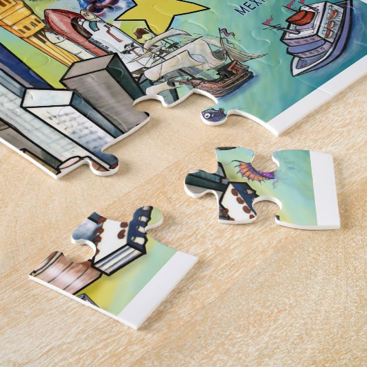 Texas Fun Map Legpuzzel (Zijkant)