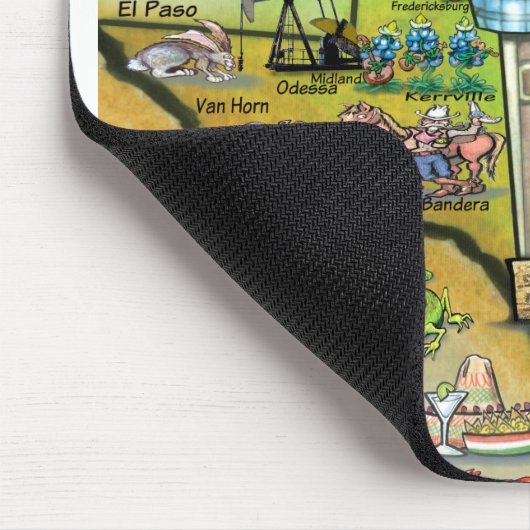 Texas Fun Map Muismat (Hoek)