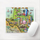 Texas Fun Map Muismat (Met muis)