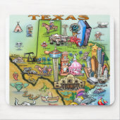Texas Fun Map Muismat (Voorkant)