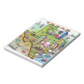 Texas Fun Map Notitieblok (Linkerzijde)