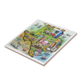 Texas Fun Map Tegeltje (Zijkant)