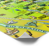 Texas Fun Maps Poster (Hoek)