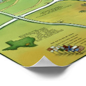 Texas Fun Maps Poster (Hoek)