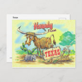 Texas Funny Briefkaart (Voorkant / Achterkant)