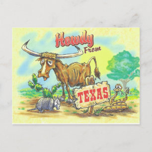 Texas Funny Briefkaart