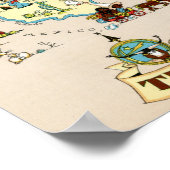 Texas Funny  Map Poster (Hoek)