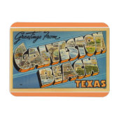 Texas, Galveston Beach Magnet Magneet (Horizontaal)