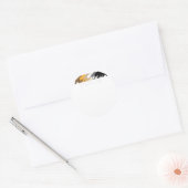 Texas Gay Beer Distress Ronde Sticker (Envelop)