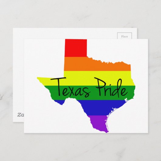 Texas Gay Pride Briefkaart (Voorkant / Achterkant)