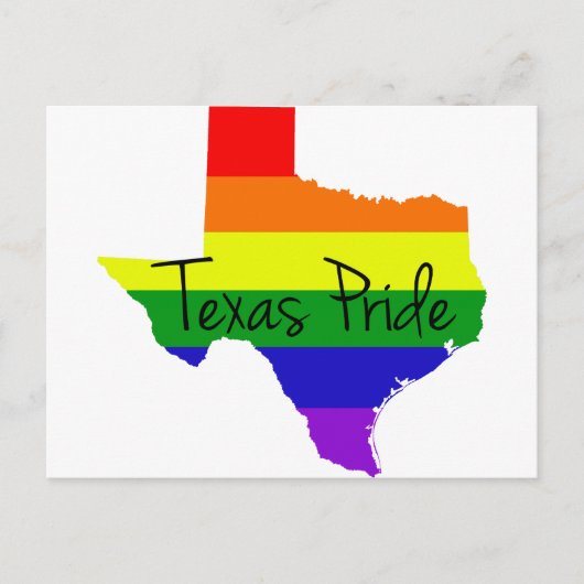 Texas Gay Pride Briefkaart (Voorkant)