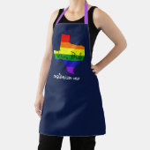 Texas Gay Pride Rainbow Custom Navy Blue Schort (Insitu)