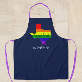 Texas Gay Pride Rainbow Custom Navy Blue Schort
