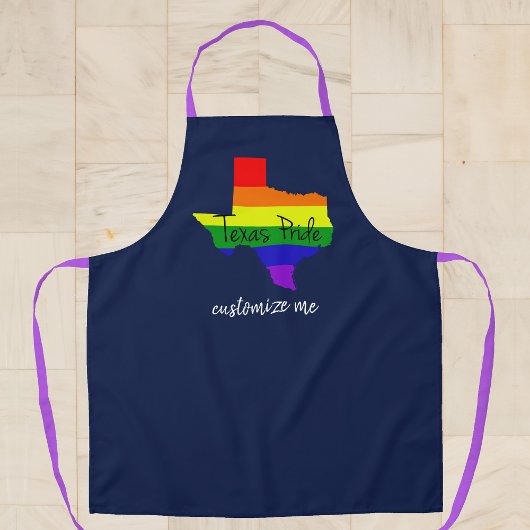 Texas Gay Pride Rainbow Custom Navy Blue Schort