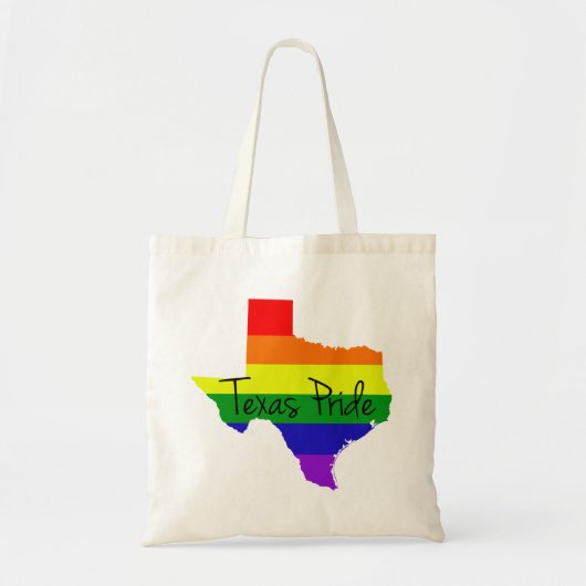 Texas Gay Pride Rainbow Tote Bag (Voorkant)