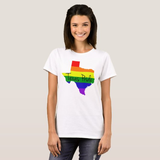 Texas Gay Pride Rainbow Women's T-shirt (Voorkant volledig)