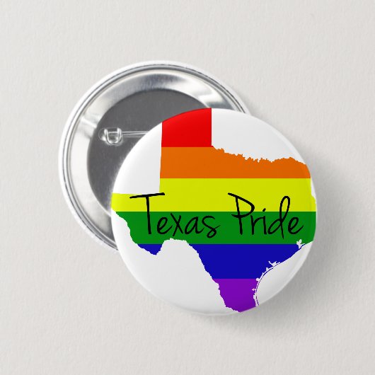 Texas Gay Pride Ronde Button 5,7 Cm (Voorkant /achterkant)