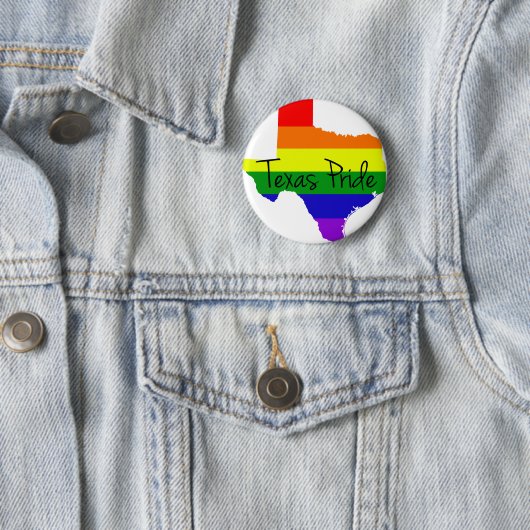 Texas Gay Pride Ronde Button 5,7 Cm (In situ)