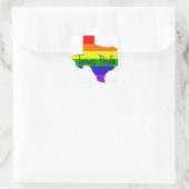 Texas Gay Pride Vierkante Sticker (Tas)