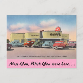Texas, Gay's Cafe, Childress Briefkaart