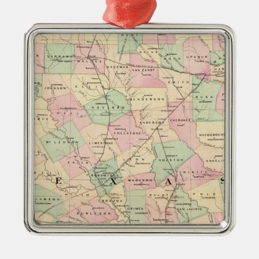 Texas gedeelte metalen ornament (Voorkant)