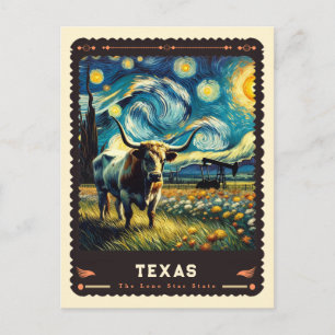 Texas Geïnspireerd door Vincent Van Gogh Briefkaart