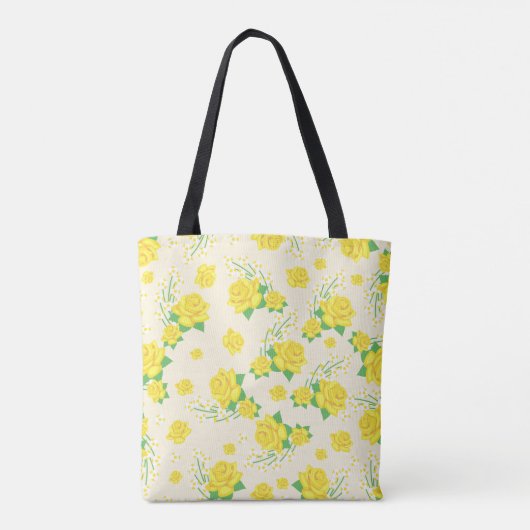 Texas, Gele Rose Tote Bag (Achterkant)