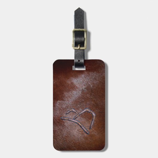 Texas Gemerkte Monogram B Bagage Labels (Voorkant verticaal)