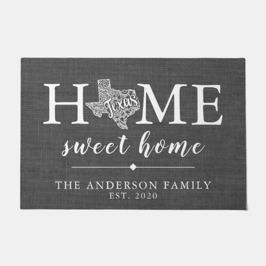 TEXAS gepersonaliseerde staat Deurmat (Voorkant)