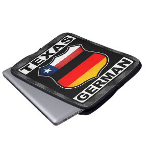 Texas German American Laptop Hoesje Sleeve
