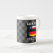 Texas German American Porselein Kop (Voorkant rechts)