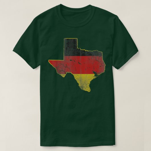 Texas German Amerikaanse vlag Texan Germany Deutsc T-shirt (Design voorkant)
