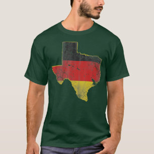 Texas German Amerikaanse vlag Texan Germany Deutsc T-shirt
