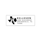 Texas gestempeld | Retouradres Zelfinktstempel Zelfinktende Stempel (Design)