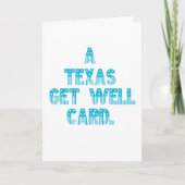 Texas Get Well kaart (Voorkant)