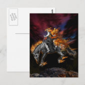 Texas Ghost Rider Briefkaart (Voorkant / Achterkant)